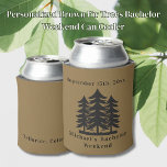 Bachelor Weekend, personalisiert Brown Fir Trees Dosenkühler<br><div class="desc">Personalisiert Brown Bachelor Bachelor Weekend Can Cooler Personalisiert Can Cooler sind die perfekte Zwischenmahlzeit für Ihre Freunde, um sich an Ihren besonderen Tag zu erinnern. Herzlich willkommen zu einer lustigen und unvergesslichen Junggesellen-Party! Fügen Sie diesem Design Ihre benutzerdefinierte Formulierung hinzu, indem Sie die "Diese Vorlage bearbeiten"-Felder auf der rechten Seite...</div>