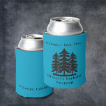 Bachelor Weekend personalisiert Dosenkühler<br><div class="desc">Personalisierte Blaue Bäume Bachelor Weekend Can Cooler Personalisiert Can Cooler sind die perfekte Erinnerung an Ihren besonderen Tag. Herzlich willkommen zu einer lustigen und unvergesslichen Junggesellen-Party! Fügen Sie diesem Design Ihre benutzerdefinierte Formulierung hinzu, indem Sie die "Diese Vorlage bearbeiten"-Felder auf der rechten Seite des Elements verwenden, oder klicken Sie auf...</div>