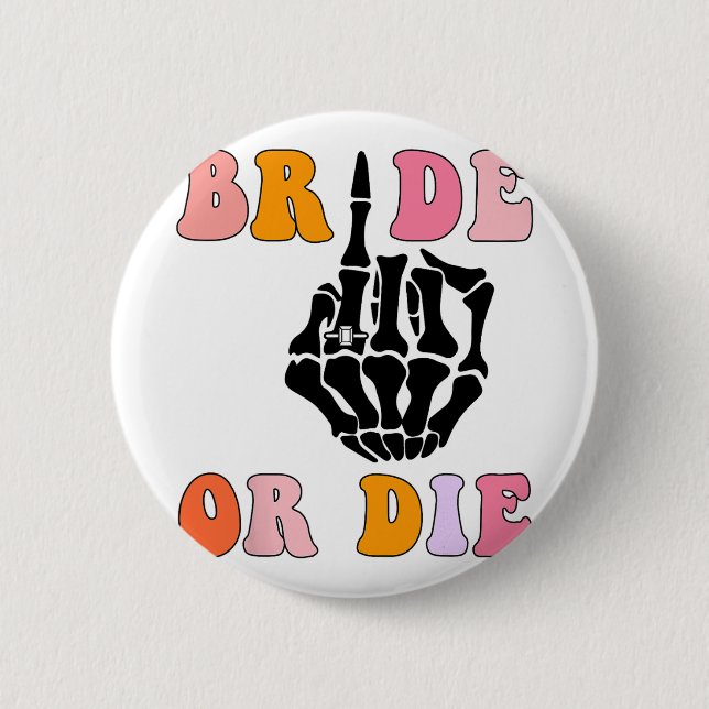 Bacheloret-Finger-Retro-Bacheloret-Brille oder Die Button (Vorderseite)