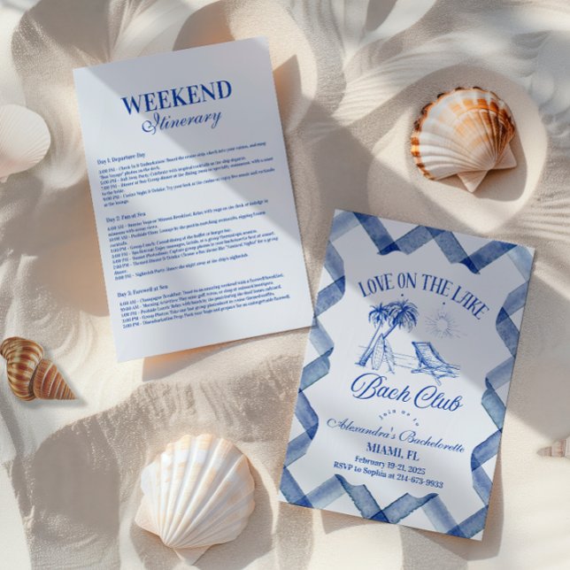 Bachelorette am See Einladung (Von Creator hochgeladen)