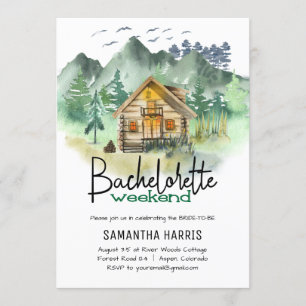 Bachelorette am Wochenende Einladung