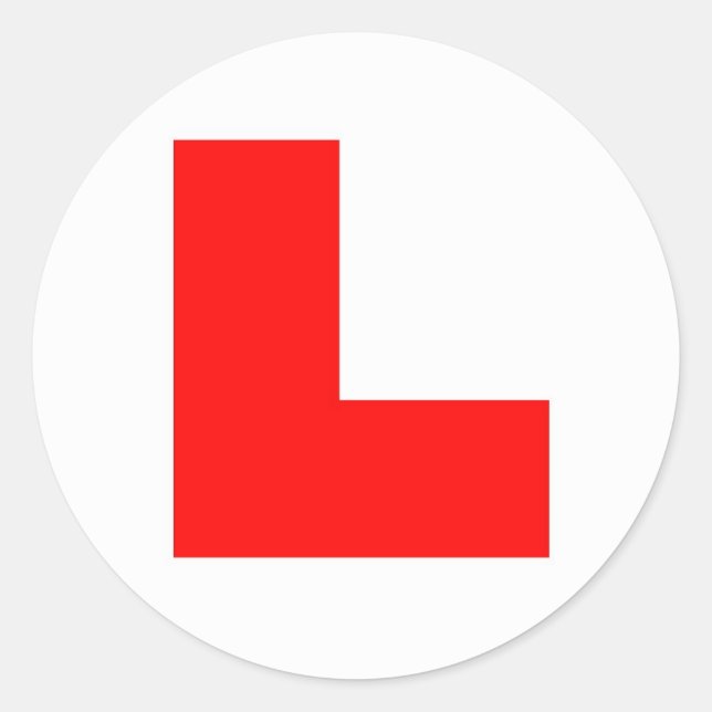 Bachelorette-Aufkleber "Lerner" Runder Aufkleber (Vorderseite)