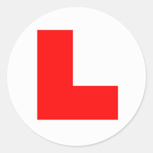 Bachelorette-Aufkleber "Lerner" Runder Aufkleber