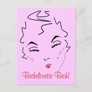 Bachelorette Bash Postkarte
