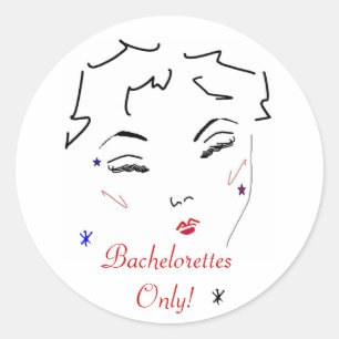 Bachelorette Bash Runder Aufkleber