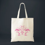 Bachelorette Beach Bag mit Flamingos Tragetasche<br><div class="desc">Bachelorette Beach Bag mit Flamingos</div>