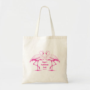 Bachelorette Beach Bag mit Flamingos Tragetasche