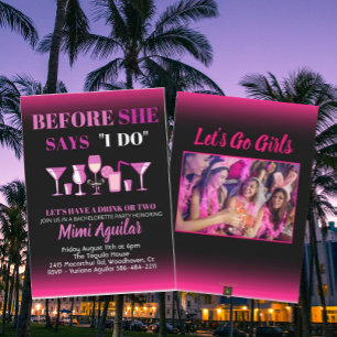 Bachelorette, bevor sie sagt, ich mache Einladung