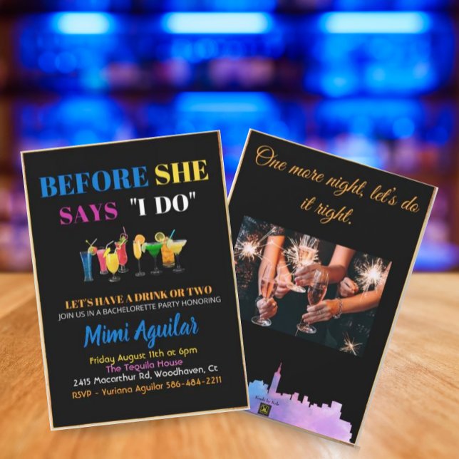 Bachelorette, bevor sie sagt, ich mache Einladung (Von Creator hochgeladen)