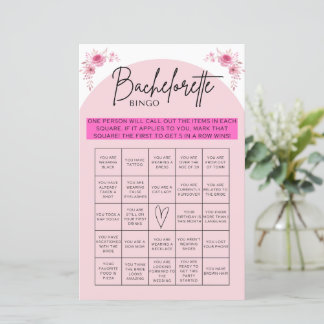 Bachelorette Bingo Game