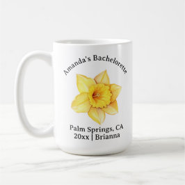Bachelorette Birth Month Blume März Kaffeetasse