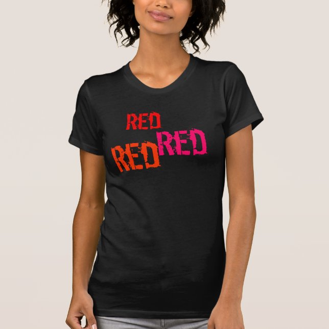 Bachelorette/Braut/Rot Rot T-Shirt (Vorderseite)