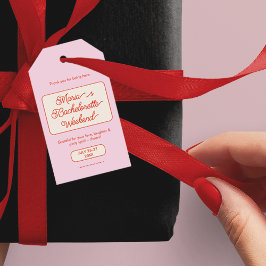 Bachelorette Brautparty Gefallen Vielen Dank Geschenkanhänger