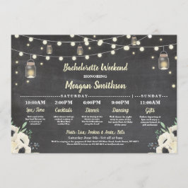 Bachelorette Brautparty Itinerary Firefly Jar Programm