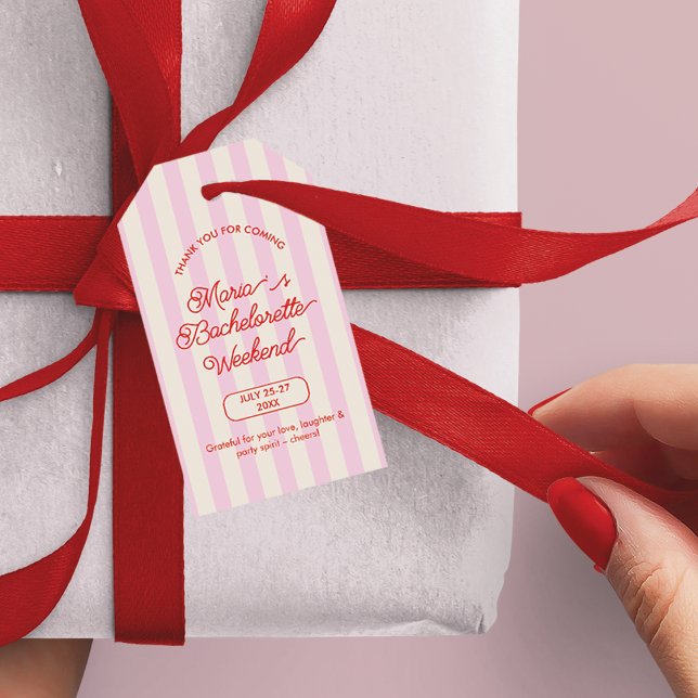 Bachelorette Brautparty Party Vielen Dank Geschenkanhänger (Von Creator hochgeladen)