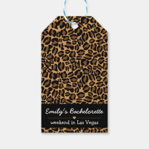 Bachelorette Bride Boujee Trendy Leopard Print Geschenkanhänger