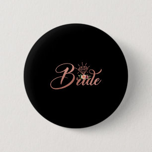 Bachelorette Bride Bridal Polterabend Gift Flor Button
