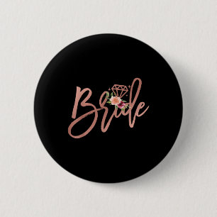 Bachelorette Bride Bridal Polterabend Gift Flor Button