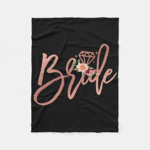 Bachelorette Bride Bridal Polterabend Gift Flor Fleecedecke