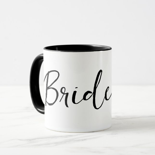 Bachelorette Bride Calligraphie Tasse (Vorderseite Links)