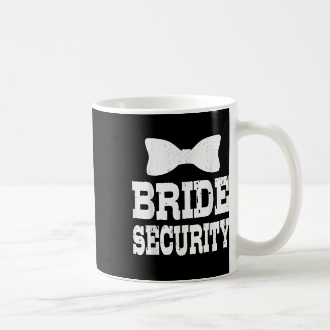 Bachelorette Bride Security Funny Kids Wedding Par Kaffeetasse (Rechts)