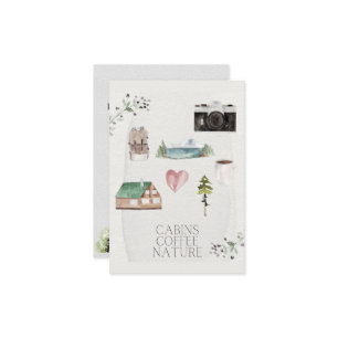 Bachelorette Camping Glamping Dankeskarte