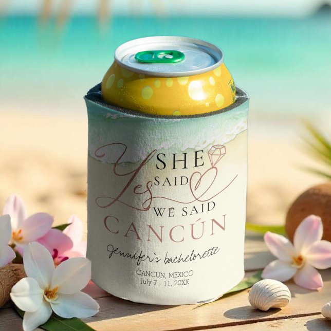 Bachelorette Can Cooler | Strand von Cancun Dosenkühler (Von Creator hochgeladen)