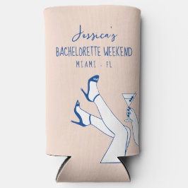 Bachelorette coozie individuelle Name extravagant Selters Dosenkühler