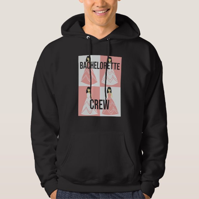 Bachelorette Crew bride evening bechlorette party  Hoodie (Vorderseite)