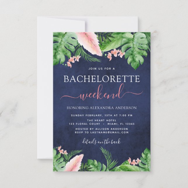 Bachelorette Einladung (Vorderseite)