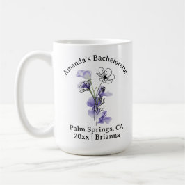Bachelorette Geburtsmonat Blume Februar Violet Kaffeetasse