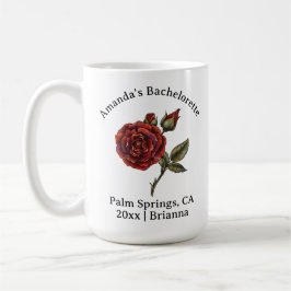 Bachelorette Geburtsmonat Blume Juni Rose Kaffeetasse