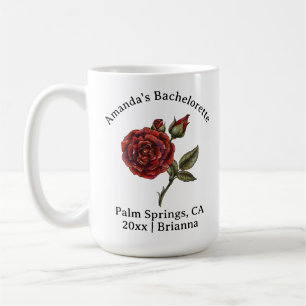 Bachelorette Geburtsmonat Blume Juni Rose Kaffeetasse