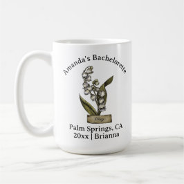 Bachelorette Geburtsmonat Blume Maiglöckchen Kaffeetasse