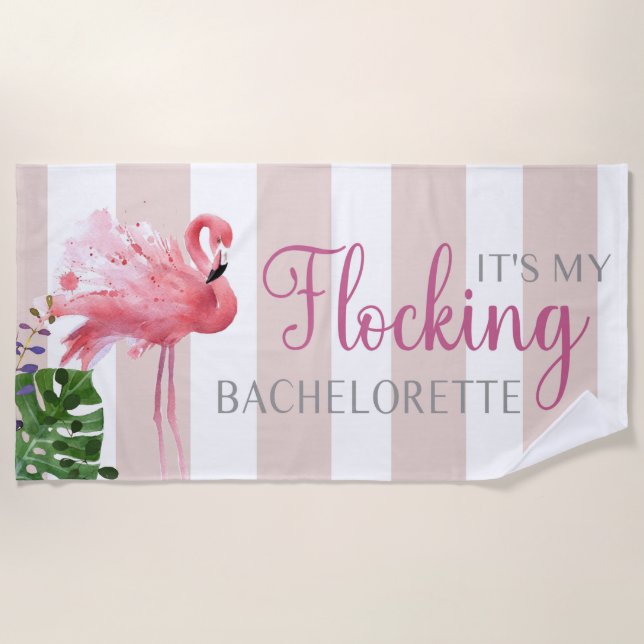 Bachelorette, Geschenk für die Bridäne, Hochzeit,  Strandtuch (Vorderseite)