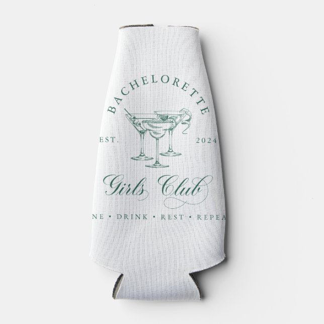 Bachelorette Girl's Club Flaschenkühler (Vorderseite)