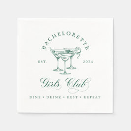Bachelorette Girl's Club Serviette