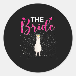 Bachelorette Groom Verheiratet Runder Aufkleber