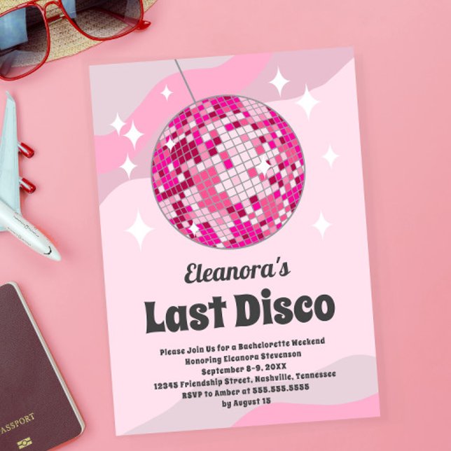 Bachelorette Groovy Letzte Disco Einladung, Disco  Einladung (Von Creator hochgeladen)