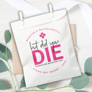 Bachelorette Hangover Personalisiert, aber haben S Geschenktütchen