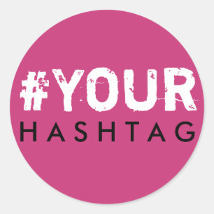 Bachelorette Hashtag Pink Schwarz-weiß Sticker