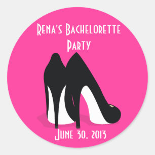 Bachelorette-Heels Runder Aufkleber