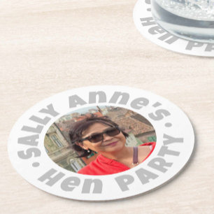 Bachelorette Hen Party Runder Pappuntersetzer