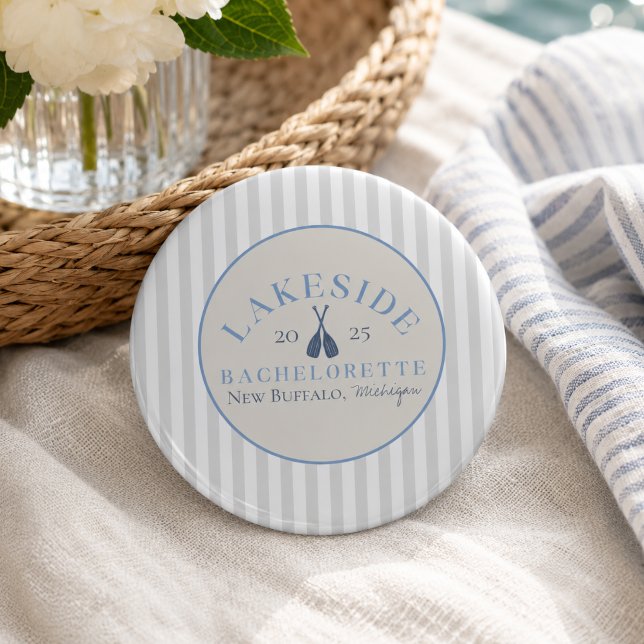 Bachelorette-Klassik Button (Classic Lake Bachelorette Girls Weekend Button)
