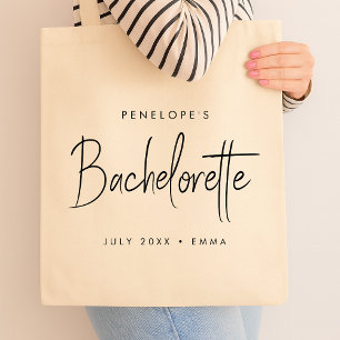 Bachelorette   Modernes Minimalistisches Drehbuch Tragetasche