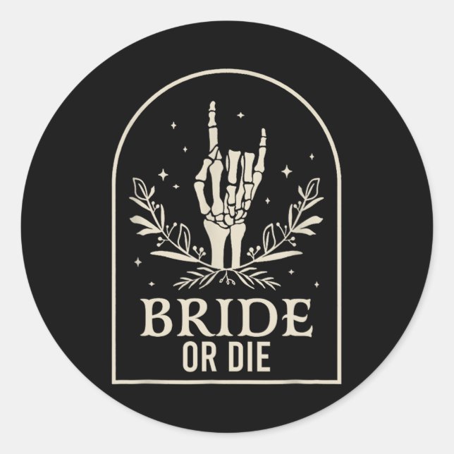 Bachelorette-Par-Die Runder Aufkleber (Vorderseite)