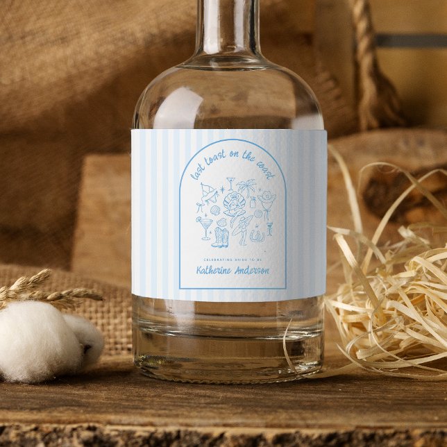 Bachelorette Party Blue Last Toast on the Coast  (Von Creator hochgeladen)