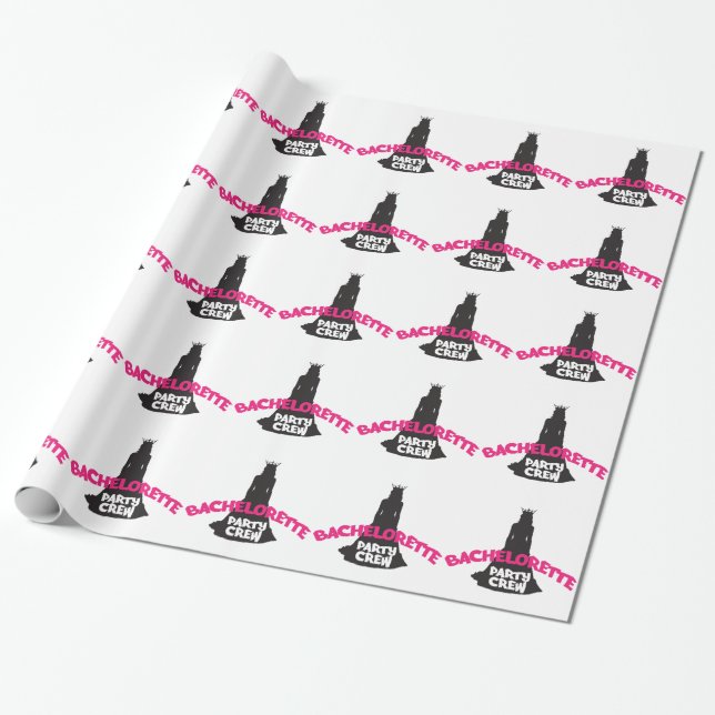 bachelorette party crew geschenkpapier (Ungerollt)