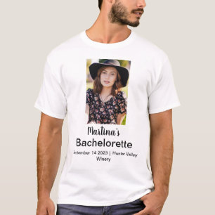 Bachelorette Personalisiert Name Foto T-Shirt