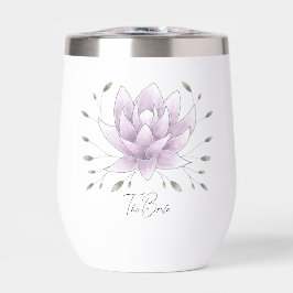 Bachelorette Personalisiert Pink Lotus Wasser Flas